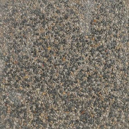 Exposed aggregate finish sample — grey pebble mix